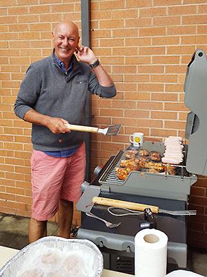 Granville on barbie duty