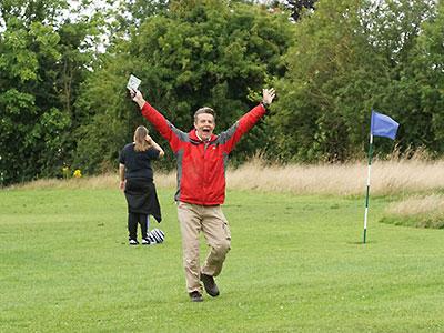 Family Fostercare footgolf celebration