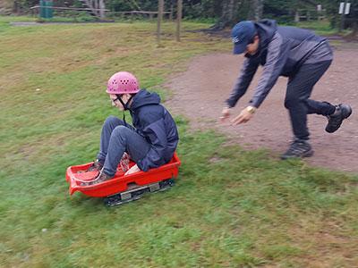 grass sledging